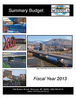 Summary Budget Fiscal Year 2013 Cover