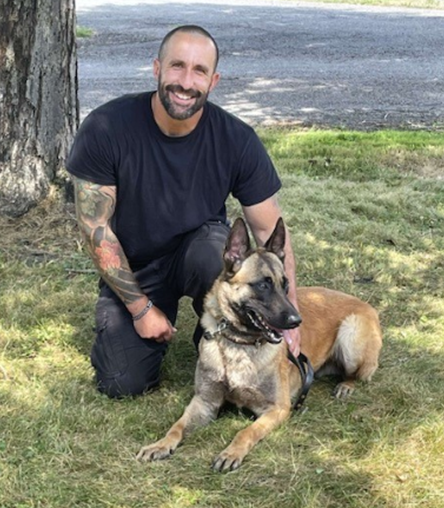 Officer Champa and K9 Zip