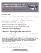 Affordable Housing Trust Fund Annual Allocation Plan