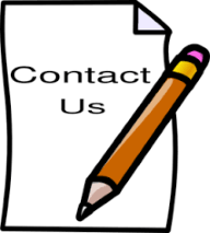 a graphic image that says contact us