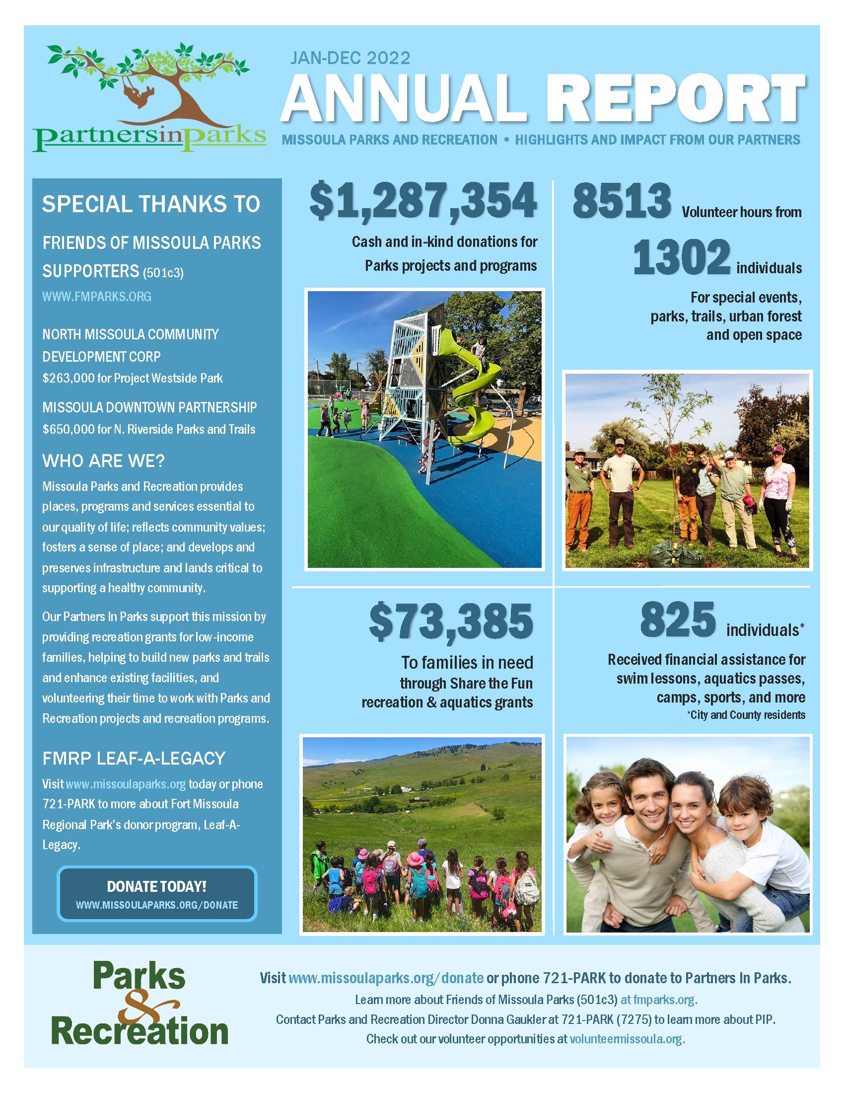 Partners In Parks Report Opens in new window